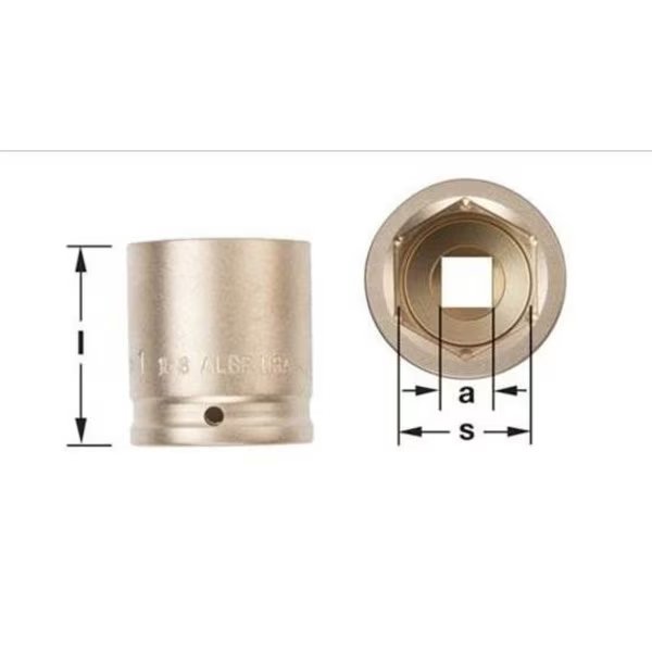 Socket Impact 1D 158, I1D158, Ampco Safety Tools, Mfr#: I-1D1-5/8